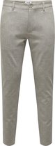 Only & Sons Broek Onsmark Slim Check 020919 Pant Noos 22028113 Chinchilla Mannen Maat - W29 X L30