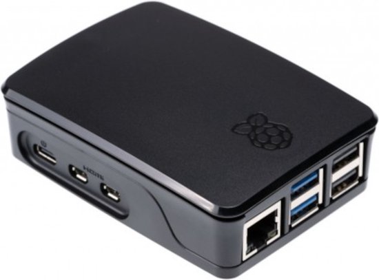 Officiële Raspberry Pi 3 Case - Zwarte Behuizing Met Toegang Tot GPIO En Camera
