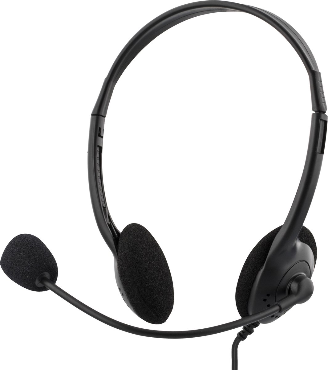Deltaco HL-2 - Stereo Headset - On-Ear - Microfoon - 2x 3,5mm - Zwart