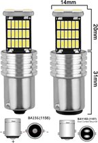 Autolamp Led Verlichting BA15S 1156 BA 15S P21W 16W Ledlamp CANBUS Achteruitrijverlichting 2Stuks