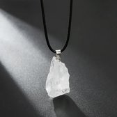 Kristal - Kunstmatige ruwe edelsteen kristallen ketting