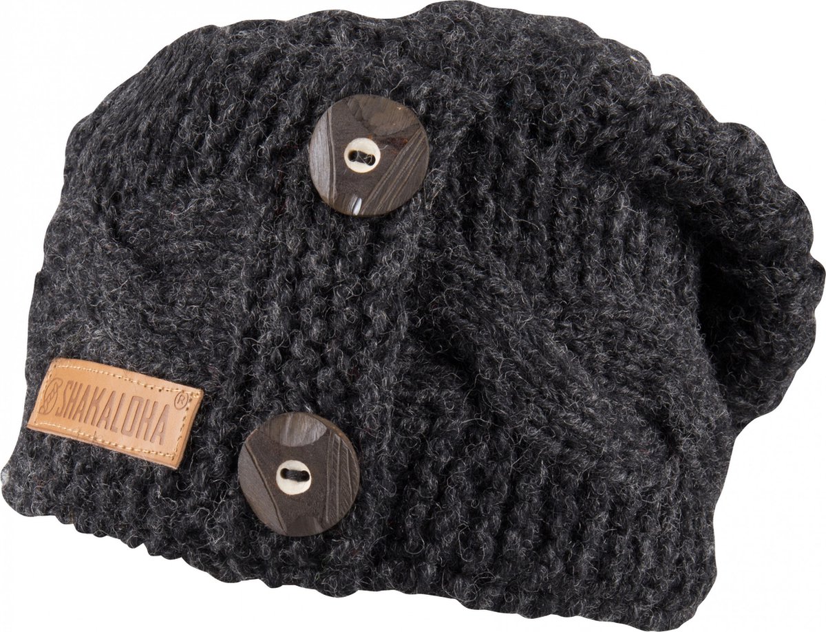 Shakaloha Gebreide Wollen Muts Heren & Dames Beanie Hat van schapenwol met polyester fleece voering - Betsy Beanie Green Unisex - One Size Wintermuts