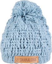 Shakaloha Gebreide Wollen Muts Heren & Dames Beanie Hat van merino wol met polyester fleece voering - Hocker Beanie Mrn Blond Unisex - One Size Wintermuts