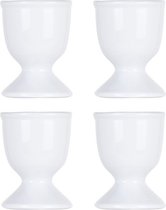 Eierdopjes - set van 4 - wit - pasen/plastic/kinderen/eidoppen/eierdop/ei/eidopjes/paas decoratie/paasdecoratie/versiering