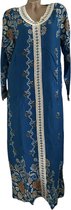Caftan/tunique semi transparente avec pierres 38/ S Taille unique 95/105cm 38-54 rouge/bleu