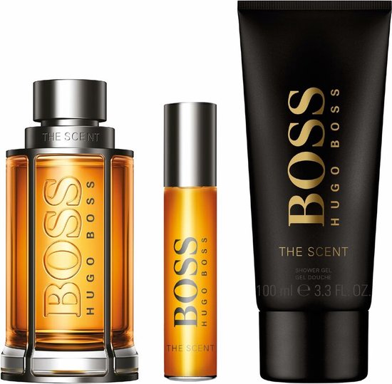 Parfumset voor Heren Hugo Boss EDT BOSS The Scent 3 Onderdelen