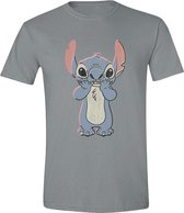 PCMerch Lilo & Stitch - Stitch Excited Heren T-shirt - XL - Grijs