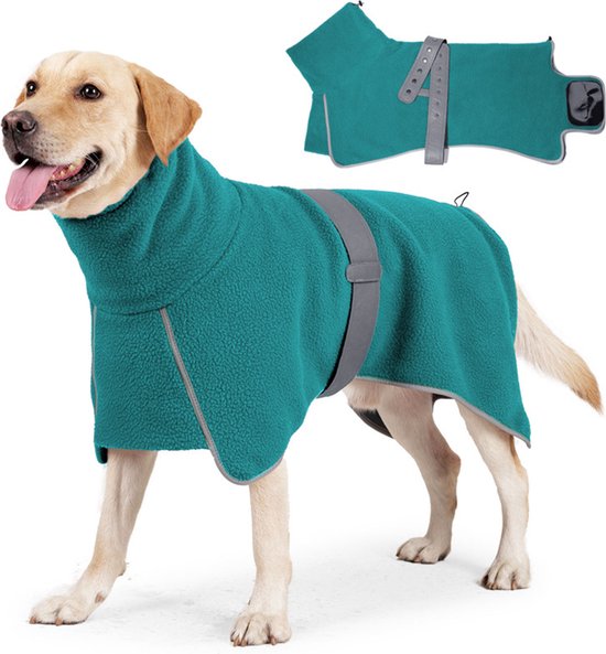 Geyecete Waterdichte warme jassen voor teckel,winterjas voor honden met warme fleece voering en verstelbare strepen,winterjas voor kleine en middelgrote honden-Zwart-XS