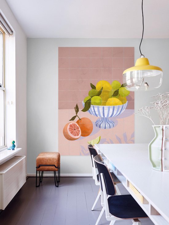 IXXI Bittersweet, Good Blauw - 80 x 100 cm - Support de suspension gratuit - Grande décoration murale et posters - Illustrations, Coloré, Ludique, Art numérique