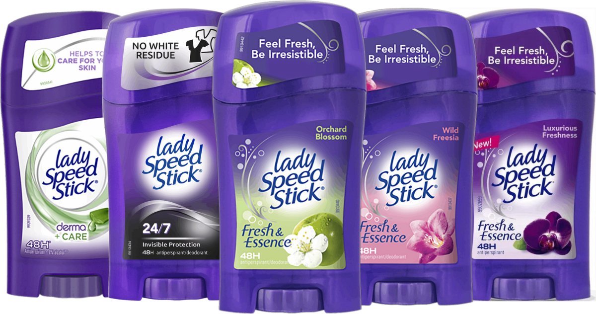 Goedkoopste Lady Speed Stick Deodorants Super 5 Star - Deodorant Vrouw - 48H Bescherming en Frisheid - Voor Onvergetelijke Indrukken