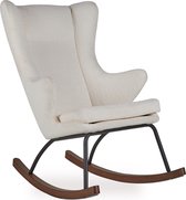 Quax Rocking Chair Adult Deluxe - Crème - Rocking chair (Bouclé - Off White)