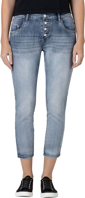 TIMEZONE Dames Jeans Broeken Regular JillyTZ Cropped regular/straight Fit Blauw Volwassenen