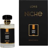 Loris Parfum - Niche Amber Wood - 50ml - Extract Parfum - Unisex - Damesparfum - Herenparfum
