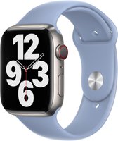 Apple Sport Band voor de Apple Watch Series 1 / 2 / 3 / 4 / 5 / 6 / 7 / 8 / 9 / SE - 38 / 40 / 41 mm - Blue Fog