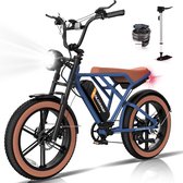 Vélo électrique Colorway BK29 - Fatbike 20*4,0 pouces - Vélo électrique de montagne et de neige avec batterie au lithium amovible 48V 15Ah - Vélo électrique de banlieue avec moteur 250W - 7 vitesses - Étanchéité IP54