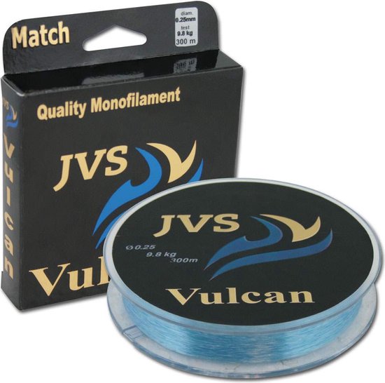 JVS Vulcan - Ligne de pêche en nylon - 0.20mm - 300m - Transparent