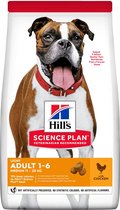 HILL'S SCIENCE PLAN Light Medium Adult Hondenvoer met Kip 4x 2.5 kg