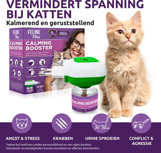 Comfort Zone Set van 4 kalmerende feromoonhalsband voor katten | Ontstressen uw kat | Helpt katten zich veilig, gelukkig en kalm te voelen en vermindert ongewenst gedrag
