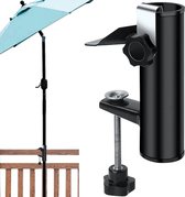 Patio Paraplu Klem, Parasolhouder Balkon Reling, Paraplubak voor Patio, Paraplubak voor Outdoor Evenementen, Camping