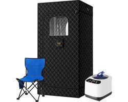 Ferodelli Draagbare Mobiele Sauna - Stoomcabine - Sauna Deken - Sauna Tent - Portable - Stoomsauna - Sauna Badjas - Inclusief Stoel & Generator Ferodelli Draagbare Mobiele Sauna - Stoomcabine - Sauna Deken - Sauna Tent - Portable - Stoomsauna - Sauna Badjas - Inclusief Stoel & Generator