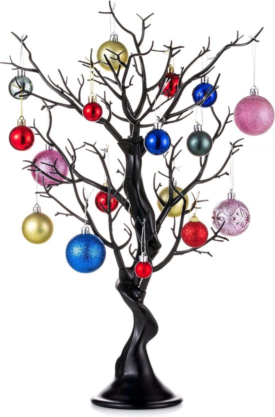 Paastak - Kersttak - Takjesboom Decoratie - 58cm Hoog - Kunststof - Zwart