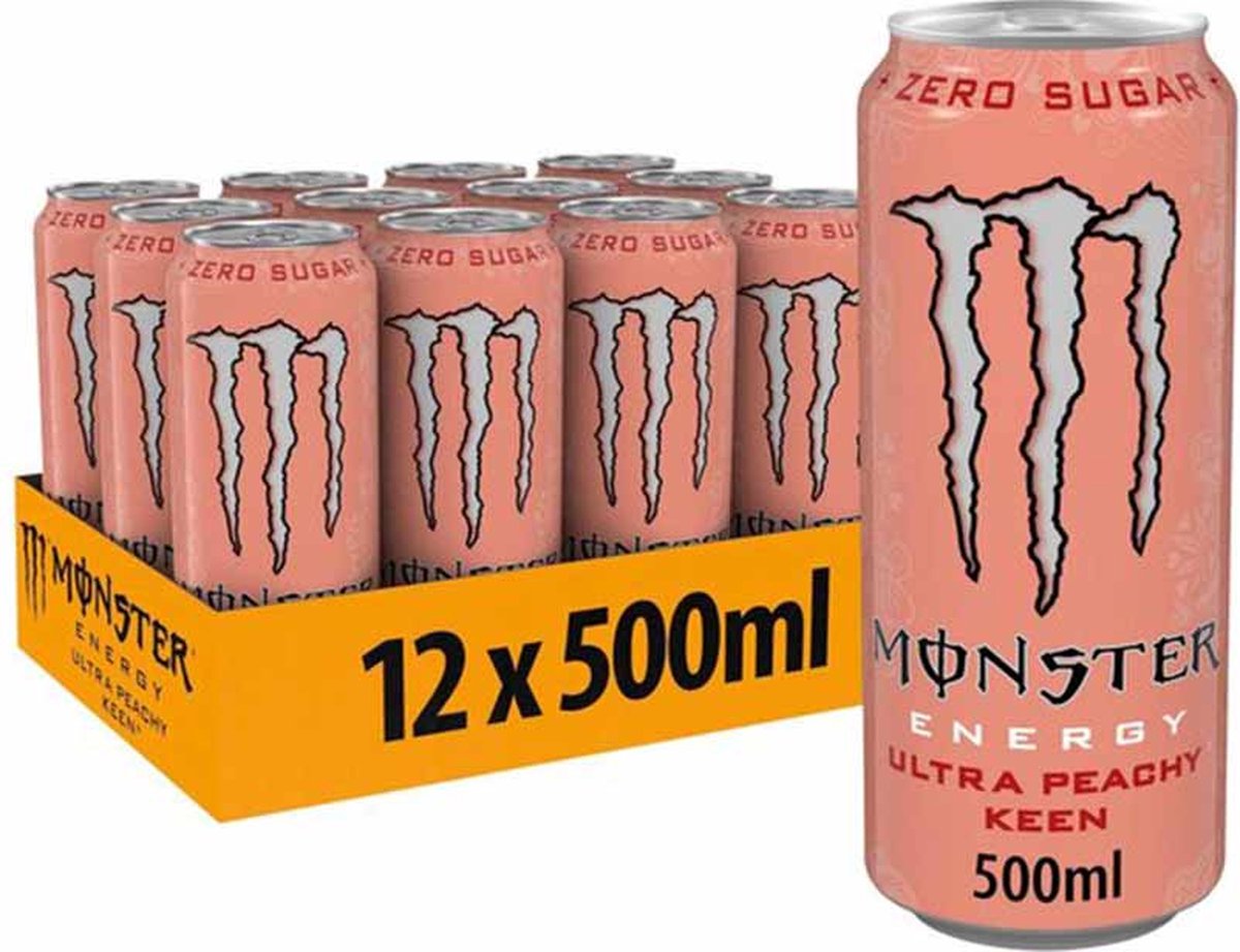 Goedkoopste Monster Energy Ultra 12x 500ml Peachy Keen