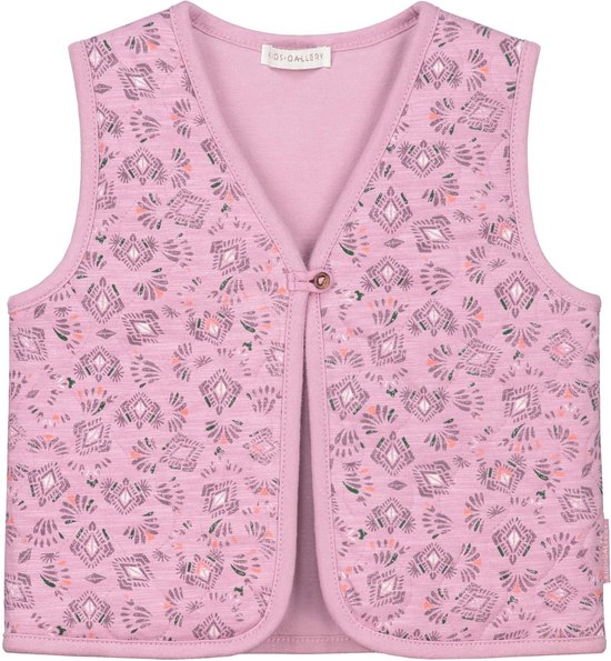 Kids Gallery baby gilet - Meisjes - Light Plum - Maat 56