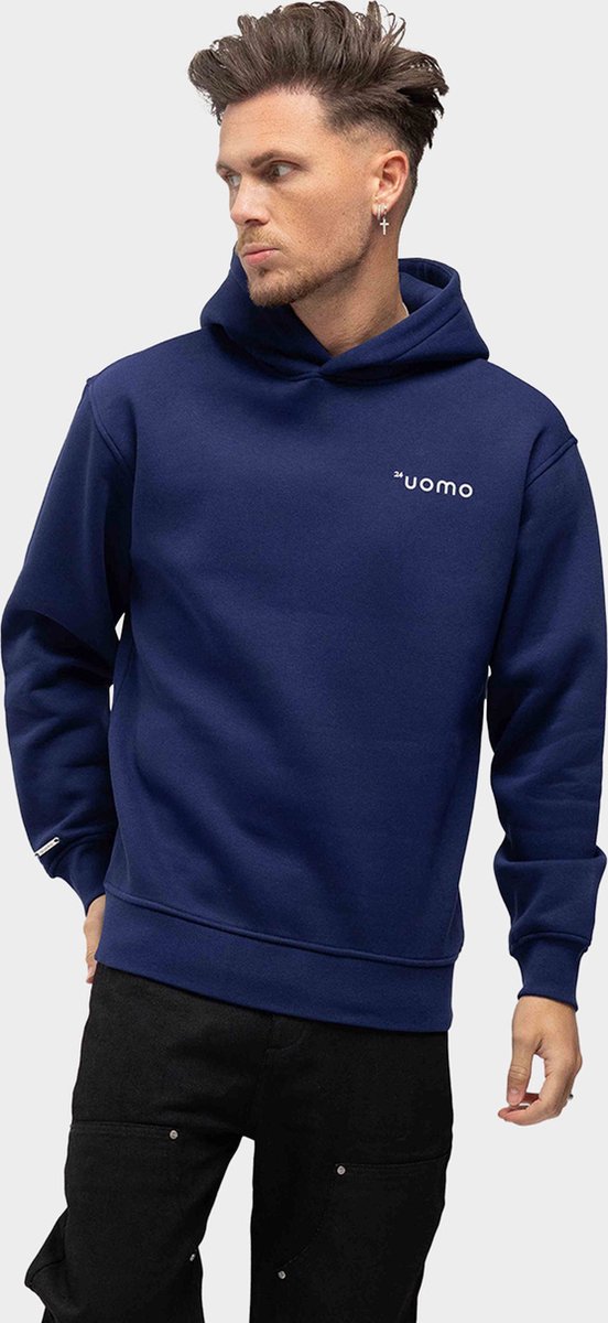 24 Uomo Heavenly Turbulence Hoodie Heren Navy - L