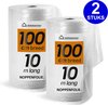 Noppenfolie L - 2 stuks - 1m x 10m - Extra sterk - Bubble Wrap Rol - Bubbeltjes plastic - Bescherm uw spullen - Voor inpakken en verhuizen - Bubbeltjesplastic