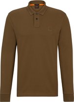 BOSS - Passerby Polo Bruin - Slim-fit - Heren Poloshirt Maat XXL