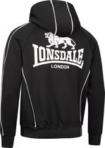 Lonsdale Trainingsjacke Achavanich Trainingsjacke mit Kapuze normale Passform Black/White-L
