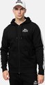 Lonsdale Balnakeil Kapuzensweatjacke mit Reißverschluss normale Passform Black/White-L