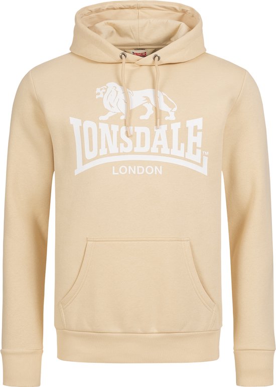 Lonsdale Hoodie Sherborne Kapuzensweatshirt normale Passform Beige/White-M