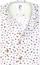 R2 Amsterdam - Overhemd Print Multicolour - Heren - Maat 39 - Modern-fit