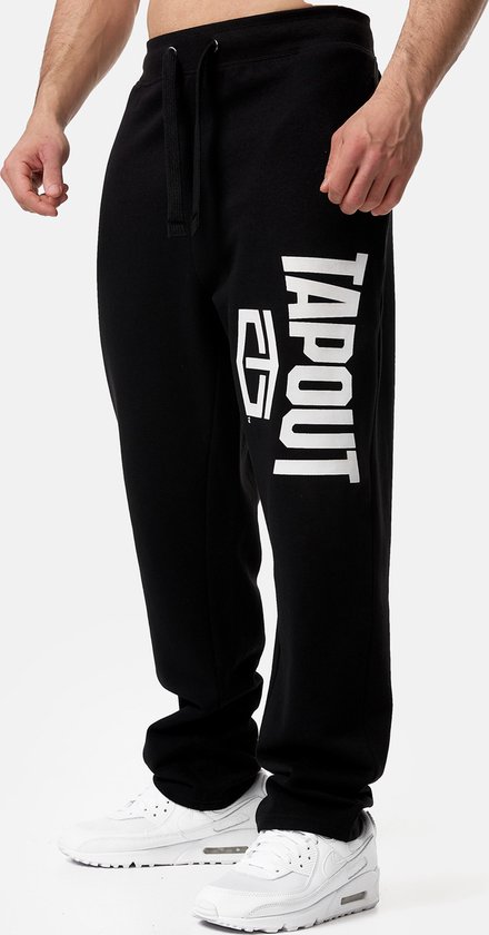 Tapout Jogginghose Active Basic Jogger Jogginghose normale Passform Black/White-L