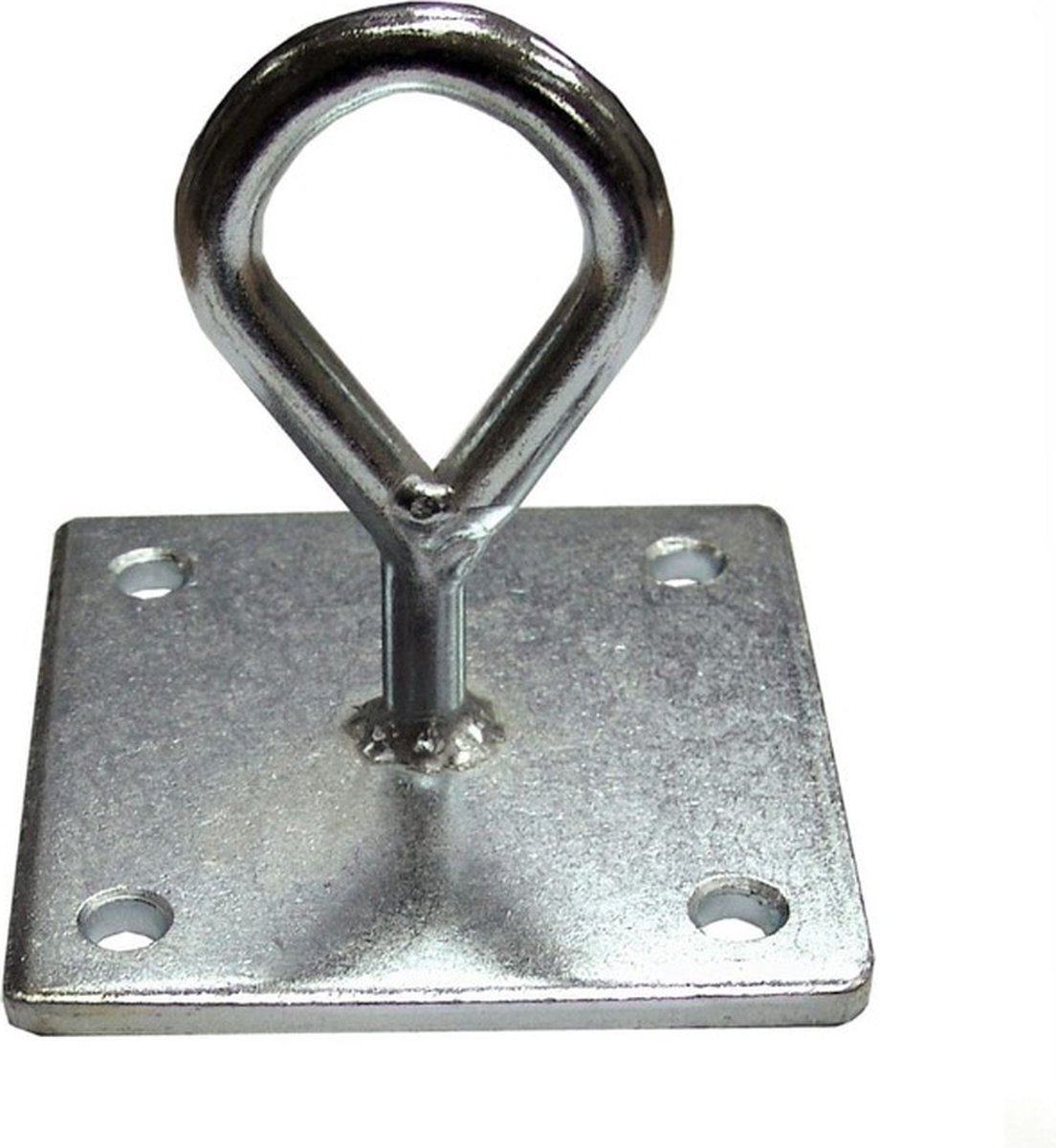 Oog met muurplaat - 100 x 100mm - Gegalvaniseerd