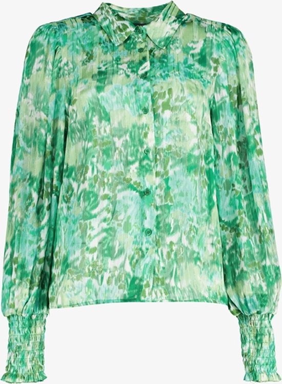 TwoDay dames blouse groen met print - Maat XL