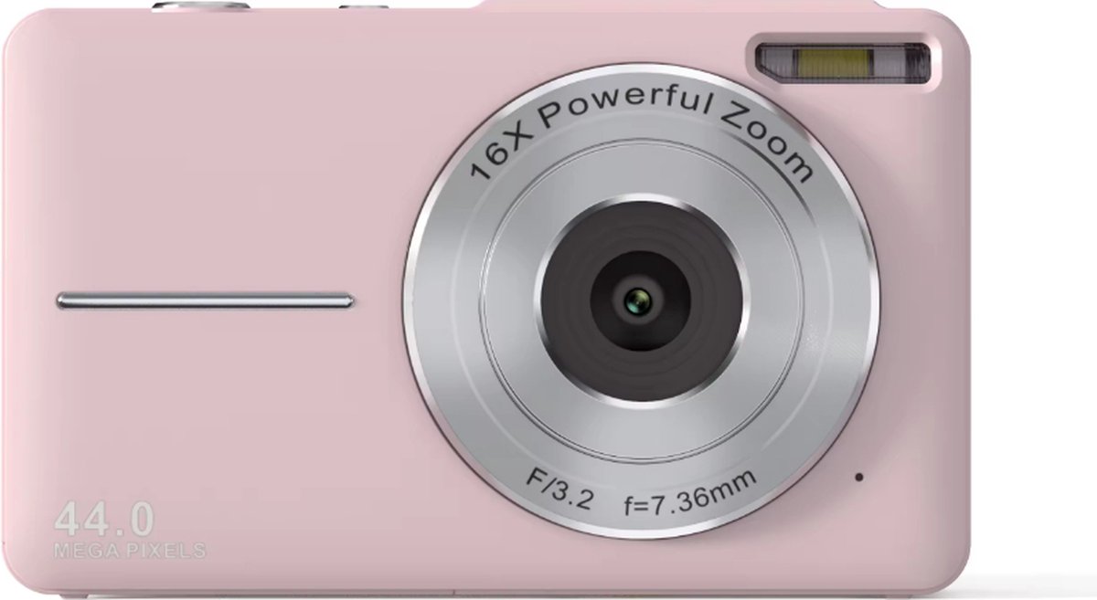 Merkloos DC403-32G roze met 44MP-claim en 32GB thumbnail 4