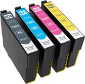 Boxstuff inkt geschikt voor Epson 603XL - Multipack 4 Inktpatronen geschikt voor Epson Expression Home XP-2105 XP-3100 XP-3105 XP-4100 XP-4105 Workforce WF-2830DWF WF-2835DWF