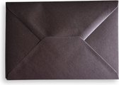 Cards & Crafts 50 Luxe Metallic C6 enveloppen - Chocolat brown - 16,2x11,4 cm - 110 grams - 162x114mm