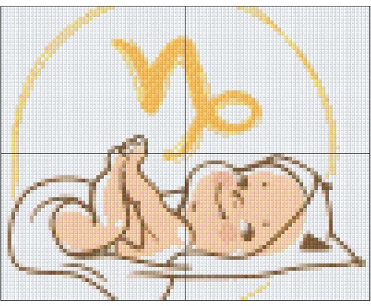 PIXELHOBBY BABYHOROSCOOPSTEENBOK - 4PLATEN - 78MATJES