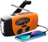 Draagbare Emergency Radio met 2000mAh Oplaadbare Batterij - AM/FM Tuner - Powerbank voor Mobiele Telefoon