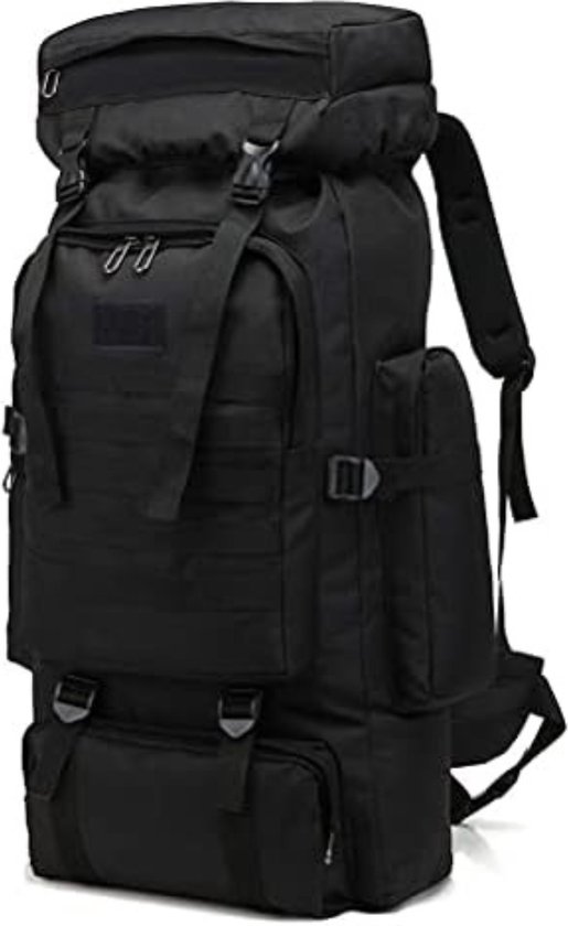 Militaire rugzak - Leger rugzak - Tactical backpack - Leger backpack - Leger tas - 34 * 17 * 72 cm - Zwart