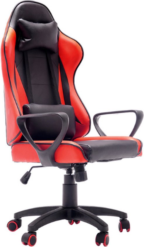 Chaise de bureau Flex - rouge/noir