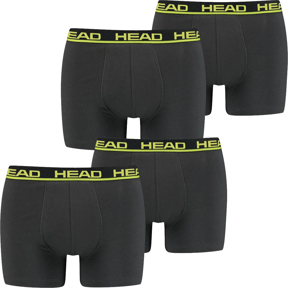 HEAD Heren Boxershorts HEAD BASIC BOXER 4er Pack Veelkleurig S