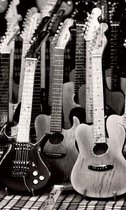 Fotobehang - Guitars Collection 150x250cm - Vliesbehang