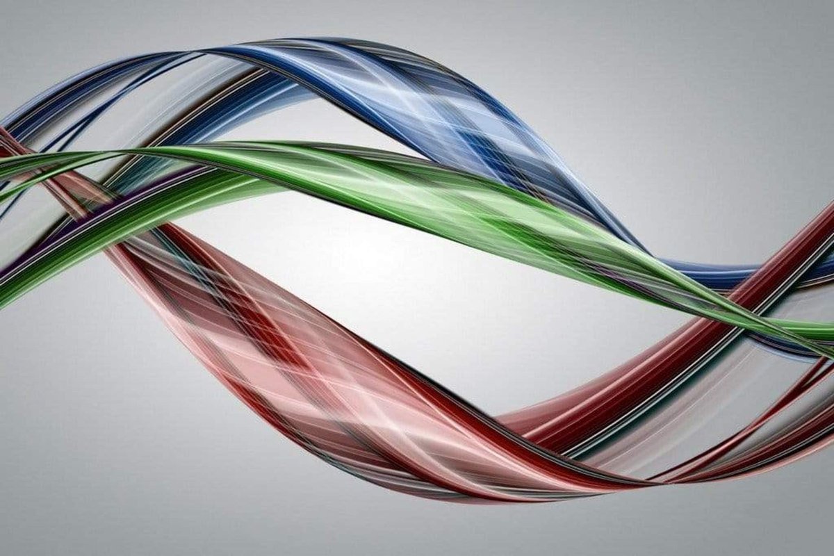 Fotobehang - Glossy Wave 375x250cm - Vliesbehang