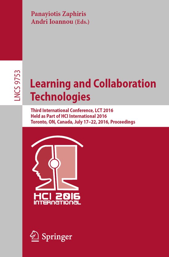 Learning and Collaboration Technologies - cover