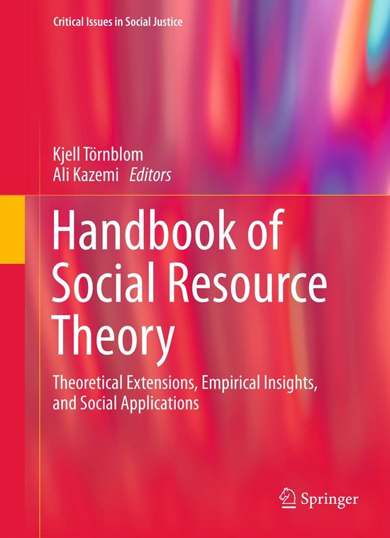 Handbook of Social Resource Theory - cover