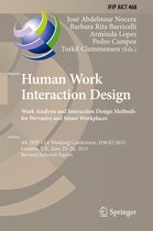 Human Work Interaction Design Analysis and Interaction Design Methods for Perva
